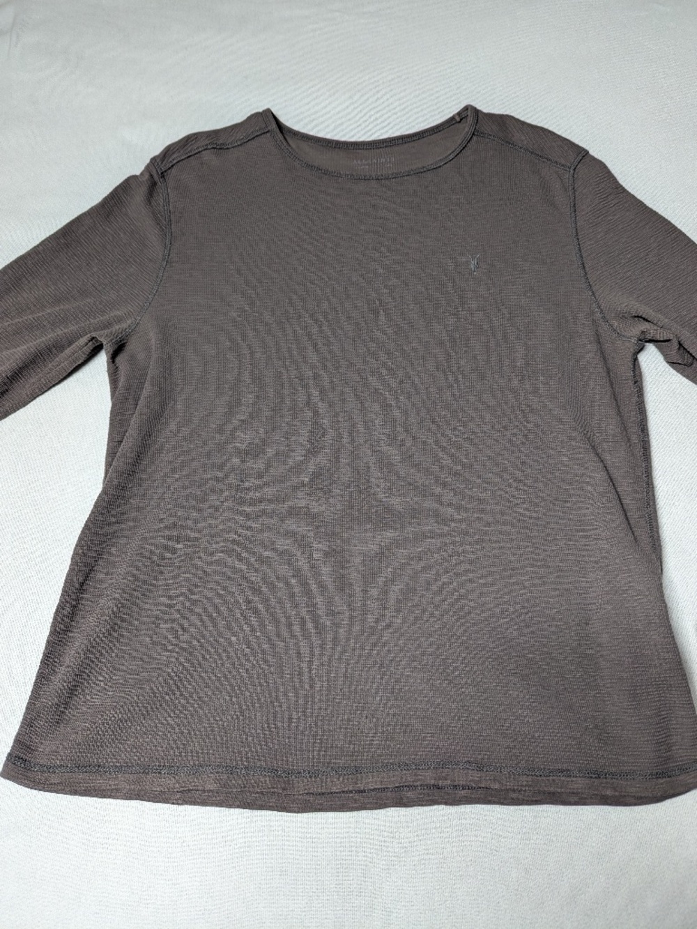 AllSaints Clash Crew Long Sleeve Top - Size XL